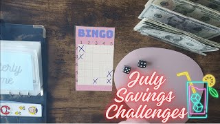 July Cash Stuffing No. 2 $207 | Savings Challenges