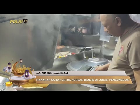 TEAM SAR BRIMOB POLDA JABAR BERBAGI KEBAHAGIAAN MAKAN SAHUR