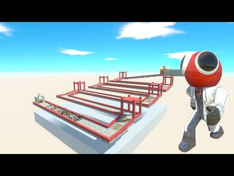 Escape From Rainbow Friend Red - Last Survivor - Animal Revolt Battle Simulator