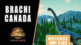 Jurassic World Evolution 2 how to get to the Brachiosaurus in Canada