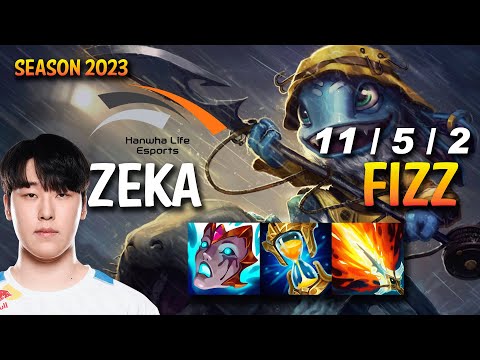 HLE Zeka FIZZ vs ZED Mid - KR Ranked