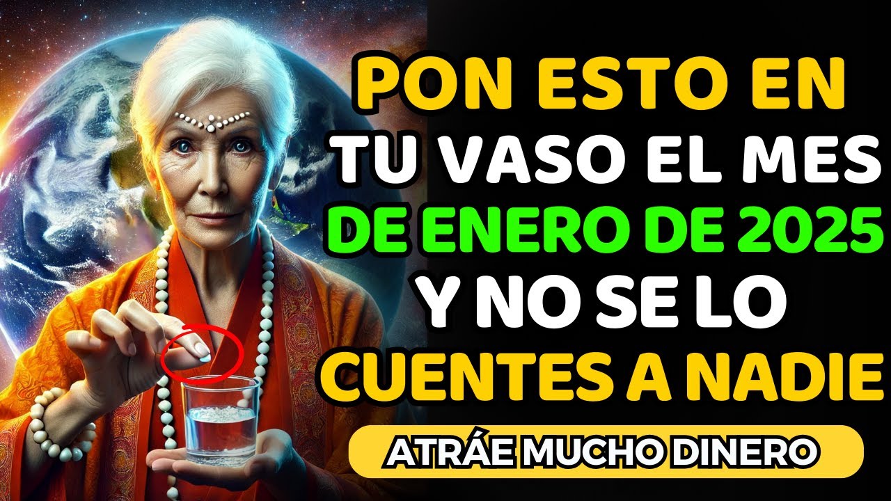 ¡Pon ESTO en TU VASO el 7 de DICIEMBRE y Gana Mucho Dinero! | Enseñanzas Budistas