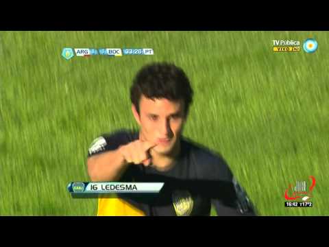 GOL DE PENAL LEDESMA - ARGENTINOS 1 BOCA 1 - FECHA 6 (09 09 2012)