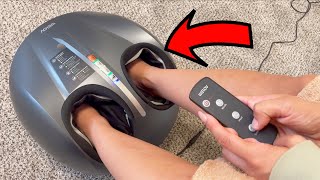 WELOV Foot Massager Machine, 2-Level Heating Deep Kneading Shiatsu Foot Massager - Review