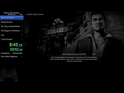 Yakuza: Like a Dragon Any% Speedrun in 3:57:06!!! (Loadless)