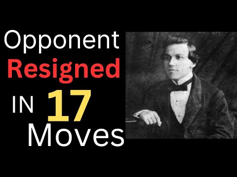 Double Sacrifice !! | Smith Morra Gambit | Paul Morphy Vs Journoud P best chess game