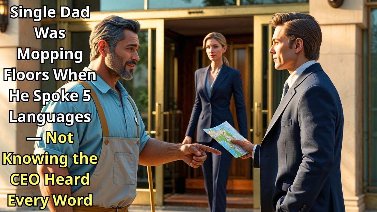 Single Dad Was Mopping Floors When He Spoke 5 Languages — Not Knowing the CEO Heard Every Word