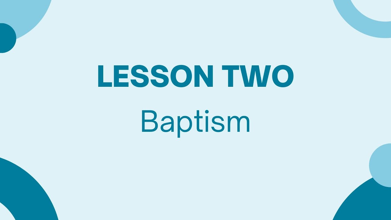 Basic Discipleship - Lesson Two - Baptism - Chris Allen - 4/2/2025