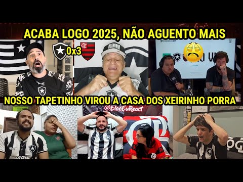 REAÇÕES dos BOTAFOGUENSES PUTASSOS ATROPELADOS PELO FLAMENGO - BOTAFOGO 0X3 FLAMENGO