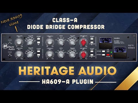 Heritage Audio HA-609A Plugin Walkthrough | NEVE 33609 Sound in the Box? (No Talking Demo)