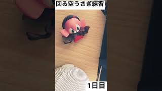 【Vlog】回る空うさぎ練習1日目