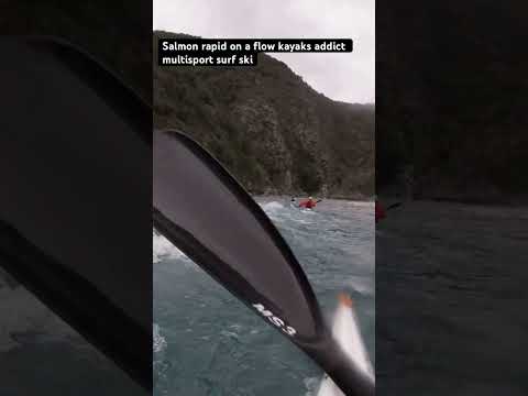Paddling salmon rapid on a surf ski. Coast to coast course. #kayak #paddle