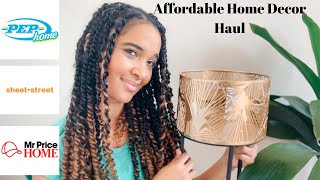 Affordable Home Decor Haul | Mr Price Home | Pep Home | Sheet Street| South African Youtuber |Part 1