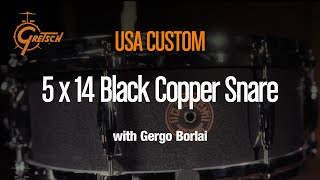 Gretsch Black Copper 5x14" Trampet (Siyah)