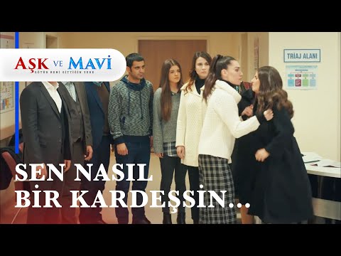 Mavi, ilk defa herkesin içinde Pembe'ye saldırdı! - Aşk ve Mavi 50. Bölüm