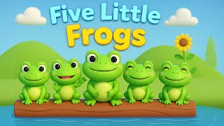 Little Frogs make a fun - frog nursery rhymes | Kids Spaceship | Nursery Rhymes & Poem Song