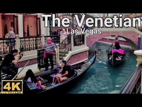 Rio interno dentro do The Venetian Las Vegas, Grand Canal Shoppes, The Palazzo no The Venetian Resort.