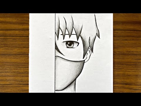 Menggambar anime mudah || Cara menggambar anime langkah demi langkah || Menggambar mudah untuk pe...