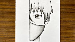 Easy anime drawing   How to draw anime step by ste