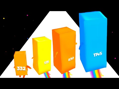 Cubic Numbers 3D - Number Block Run ( Max Level, Math games )