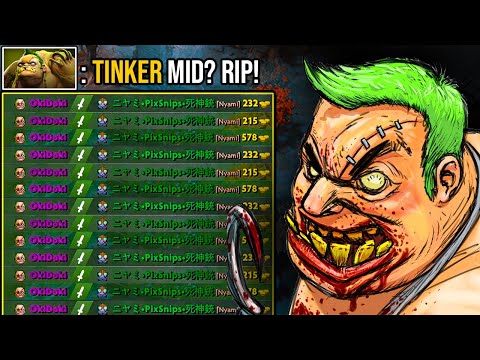 Mid Tinker Nightmare Has Come !?? 100% No Mercy Nonstop Annoying Pudge Offlane With Build Radiance !