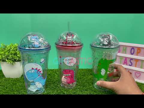 Dinosaur Glitter Sipper Mug | Unique & Quirky Gift Online