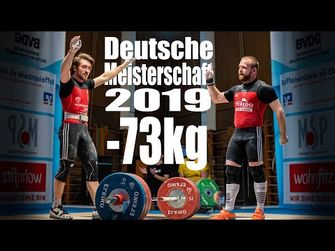 Männer bis 73kg (nur Stoßen) - 2019 Deutsche Meisterschaft Gewichtheben