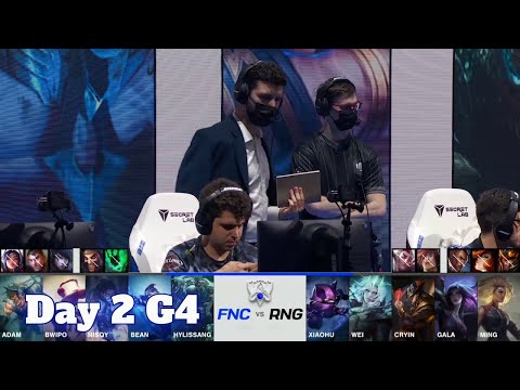FNC vs RNG | Day 2 Group C S11 LoL Worlds 2021 | Fnatic vs Royal Never Give Up - Groups full game