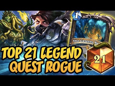 Hearthstone: Top 21 Legend With Quest Rogue
