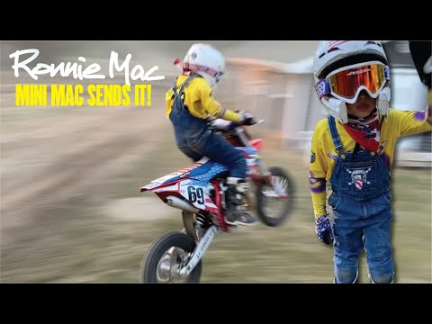 Mini Mac SENDS IT!  Official Athlete for Ronnie Mac 69 and Screamin Eagle
