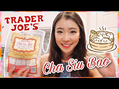 Pãezinhos de porco estilo chinês Cha Siu Bao do Trader Joe ~ Revisão asiática Comida chinesa do Trader Ming