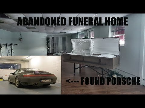 (Found Exotic Supercar)Exploring an Abandoned Funeral Home with everything left behind, ASHES!!!i Video