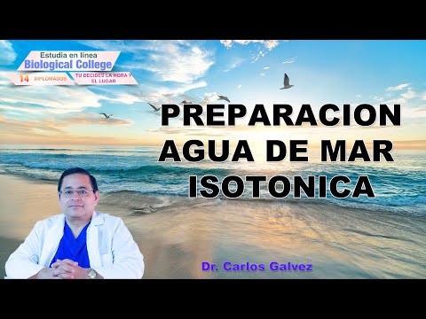 Agua de Mar Isotónica, preparación.
