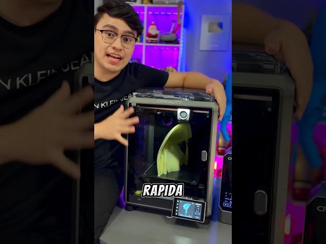 Vídeo relacionado con Creality K1C Impresora 3D de 600mm/s Alta Velocidad impresión con cámara AI, Actualización K1,Nivelación Automática y Continuar Imprimiendo Automáticamente,220x220x250mm
