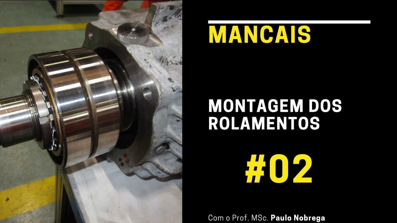 MANCAIS - Montagem dos Rolamentos contato angular  - manutenção mecânica de bombas centrífugas