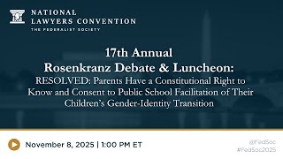Click to play: 17th Annual Rosenkranz Debate & Luncheon