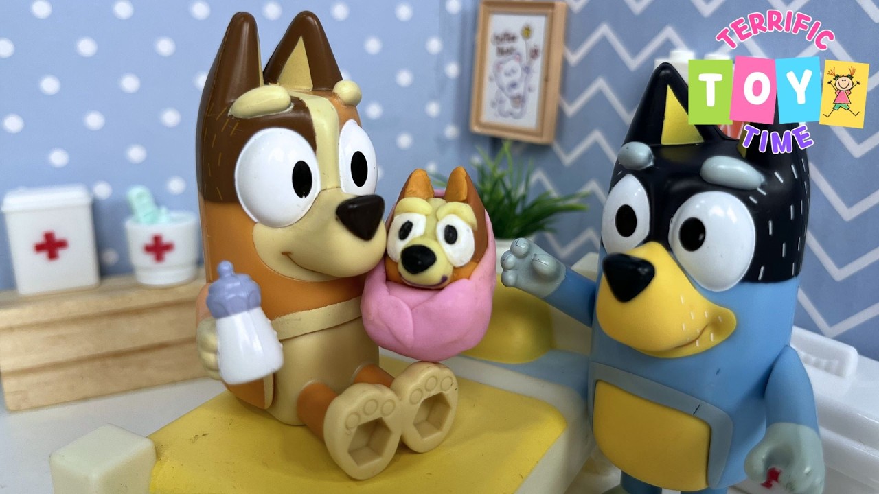 Bluey Meets Her Baby Sister Bingo for the First Time | Bluey Toys