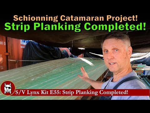 Kit E55: Strip Planking Completed
