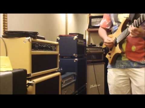 Santana Bludo Amp Video #3 played w/ a Special 7 String - Rene del Fierro -NY Amp Show 2011