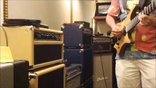 Santana Bludo Amp Video #3 played w/ a Special 7 String - Rene del Fierro -NY Amp Show 2011