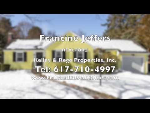 29 Mingo St, Milton MA - Francine Jeffers - Tel 617-710-4997
