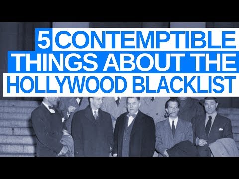 5 Contemptible Things About Hollywood Blacklist