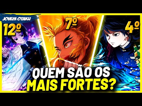 TODOS OS PILARES RANQUEADOS DO MAIS FRACO AO MAIS FORTE! (DEMON SLAYER | KIMETSU NO YAIBA)