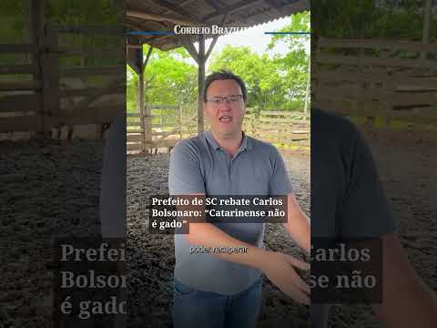 PREFEITO DE SC REBATE CARLOS BOLSONARO: “CATARINENSE NÃO É GADO”