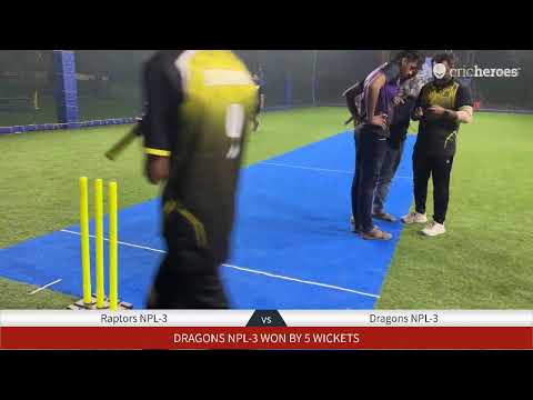 Live Cricket Match | Raptors NPL-3 vs Dragons NPL-3 | 13-Nov-22 11:48 PM | Navshakti Premier Leagu…