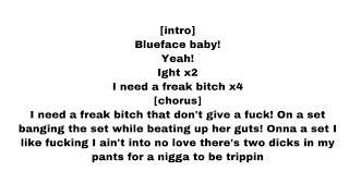 Blueface - freak bitch (lyrics)