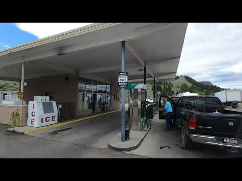 4K Driving from Tower Junction Yellowstone NP to Mammoth, Wyoming