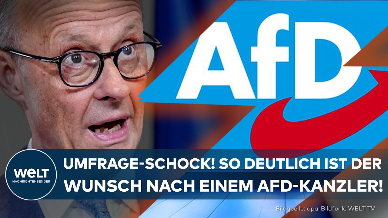 AFD-REGIERUNG? Relative Mehrheit der Deutschen wünscht sich AfD-Kanzler – bittere Bilanz für Merz