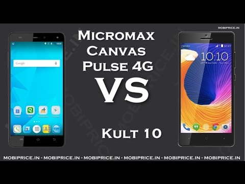 Compare Online Kult 10 VS Micromax Canvas Pulse 4G Price, Specification, Review