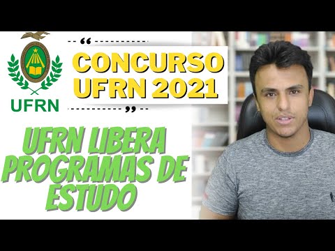 CONCURSO UFRN 2021 - PROGRAMAS DE ESTUDOS
